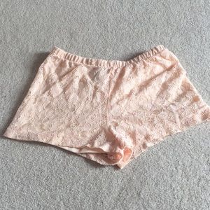 Peach colored shorts